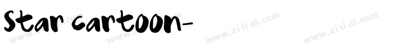 star cartoon字体转换